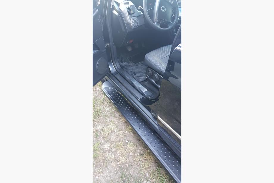 SsangYong Kyron 2005-2014 гг. Боковые Подножки Allmond Black (2 шт., Алюминий) Фото 7
