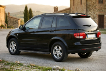 SsangYong Kyron 2005-2014 гг. Боковые пороги Bosphorus Black (2 шт., алюминий) фото 1