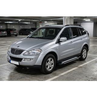 Боковые Подножки Rainbow (2 шт., Алюминий) SsangYong Kyron 2005-2014 гг. фото 1