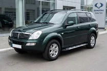 SsangYong Rexton I 2001-2017 гг. Боковые Подножки Sunrise (2 шт., Алюминий) фото 1