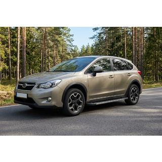 Боковые пороги RedLine V1 (2 шт., алюминий) Subaru XV 2011-2017 гг. фото 1