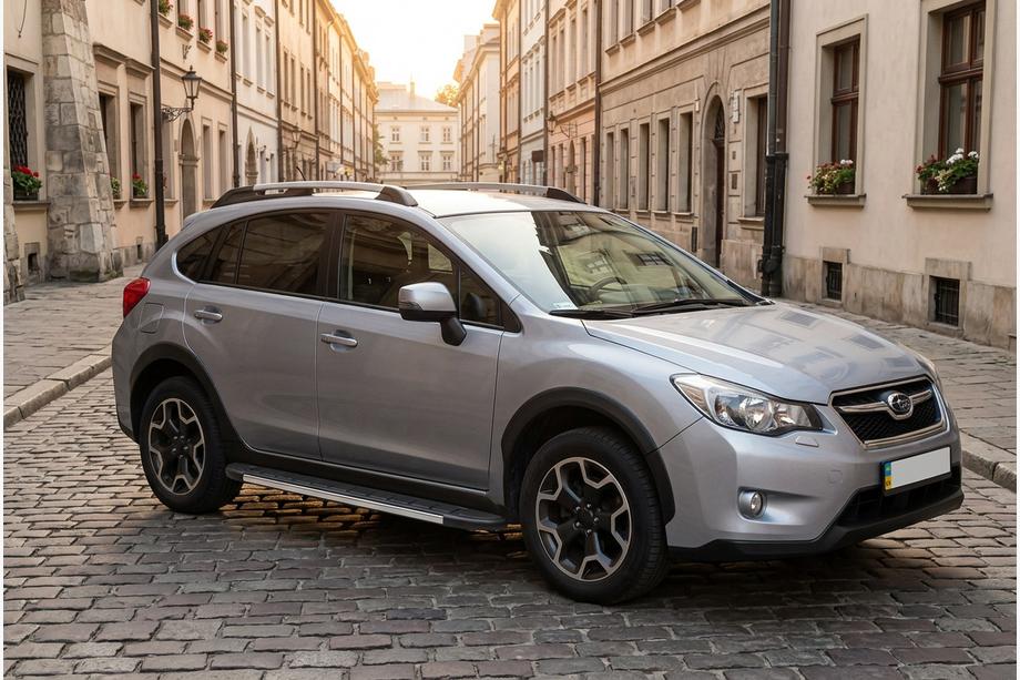 Subaru XV 2011-2017 гг. Боковые Подножки Duru (2 шт., Алюминий) Image