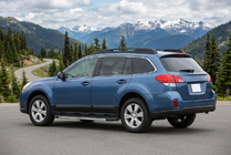 Subaru Outback 2009-2014 гг. Боковые Подножки Duru (2 шт., Алюминий) фото 1