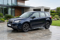 Subaru Forester 2013-2018 гг. Боковые Подножки Sunrise (2 шт., Алюминий) фото 1