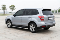 Subaru Forester 2013-2018 гг. Боковые Подножки Maydos V1 (2 шт., Алюминий и Нержавейка) фото 1