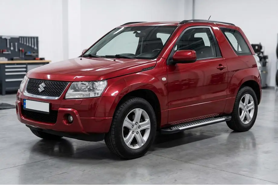 Suzuki Grand Vitara 2005-2017 гг. Боковые Подножки Line (2 шт., Алюминий) Image