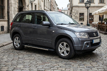 Suzuki Grand Vitara 2005-2017 гг. Боковые Подножки Duru (2 шт., Алюминий) фото 1