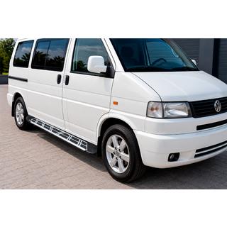 Боковые Подножки Sunrise (2 шт., Алюминий) Volkswagen T4 Transporter 1990-2003 гг. фото 1