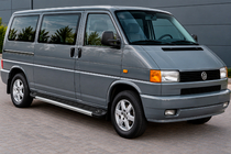 Volkswagen T4 Transporter 1990-2003 гг. Боковые Подножки Duru (2 шт., Алюминий) фото 1