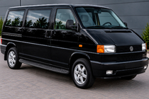 Volkswagen T4 Transporter 1990-2003 гг. Боковые пороги Bosphorus Black (2 шт., алюминий) фото 1