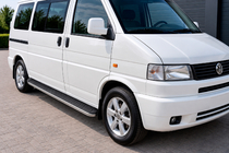 Volkswagen T4 Transporter 1990-2003 гг. Боковые Подножки Tayga Grey (2 шт., Алюминий) фото 1