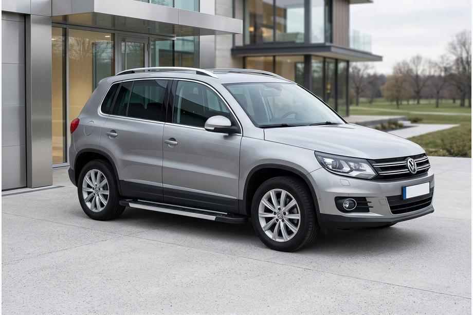 Volkswagen Tiguan 2007-2016 гг. Боковые пороги RedLine V1 (2 шт., алюминий) Image