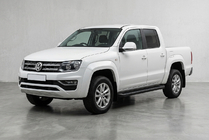 Volkswagen Amarok 2010-2022 гг. Боковые Подножки Allmond Black (2 шт., Алюминий) фото 1