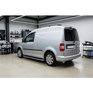 Боковые Подножки Tayga Grey (2 шт., Алюминий) Volkswagen Caddy 2004-2010 гг. фото 1