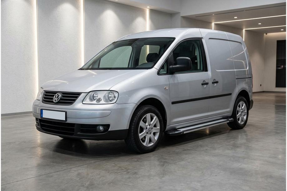 Volkswagen Caddy 2004-2010 гг. Боковые Подножки Rainbow (2 шт., Алюминий) Image
