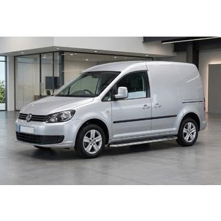 Боковые Подножки Maydos V1 (2 шт., Алюминий и Нержавейка) Volkswagen Caddy 2010-2015 гг. фото 1