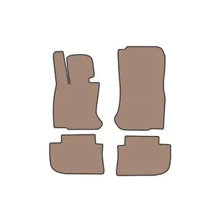 Резиновые коврики Carsuit (для F06, Бежевый) фото 1