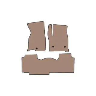 Резиновые Коврики Carsuit (2 Ряда, Бежевые) фото 1
