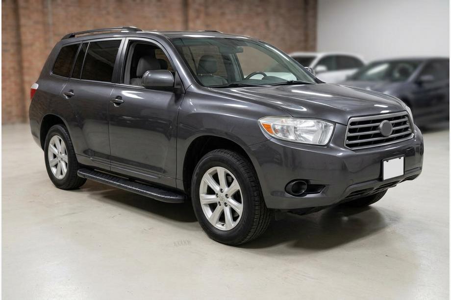 Toyota Highlander 2008-2013 гг. Боковые пороги Bosphorus Black (2 шт., алюминий) Image