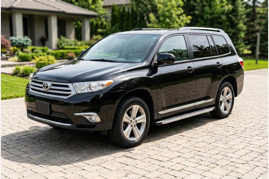 Toyota Highlander 2008-2013 гг. Боковые Подножки Fullmond (2 шт., Алюминий) Image