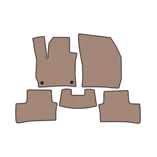 Резиновые коврики Carsuit (Электро, Бежевый)