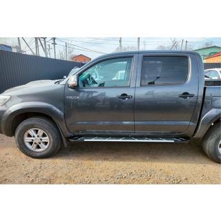 Боковые Подножки Sunrise (2 шт., Алюминий) Toyota Hilux 2006-2015 гг. фото 4