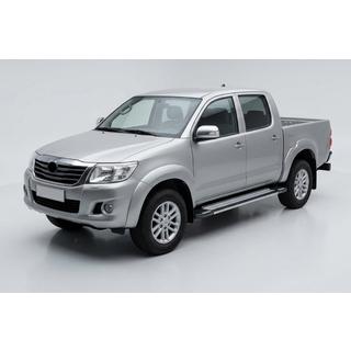 Боковые Подножки Rainbow (2 шт., Алюминий) Toyota Hilux 2006-2015 гг. фото 1