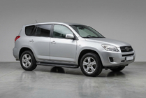 Toyota Rav 4 2006-2013 гг. Боковые Подножки Allmond Black (2 шт., Алюминий) фото 1