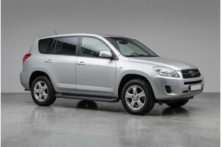 Toyota Rav 4 2006-2013 гг. Боковые Подножки Allmond Black (2 шт., Алюминий) Image