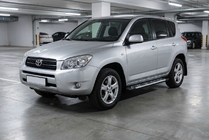Toyota Rav 4 2006-2013 гг. Боковые Подножки Sunrise (2 шт., Алюминий) фото 1