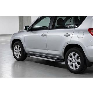 Боковые пороги RedLine V1 (2 шт., алюминий) Toyota Rav 4 2006-2013 гг. фото 1