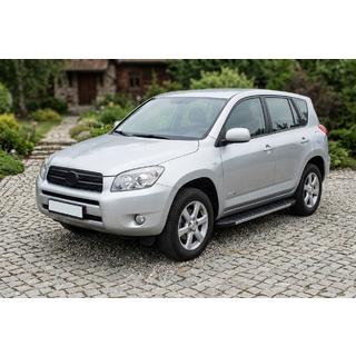 Боковые Подножки Duru (2 шт., Алюминий) Toyota Rav 4 2006-2013 гг. фото 1