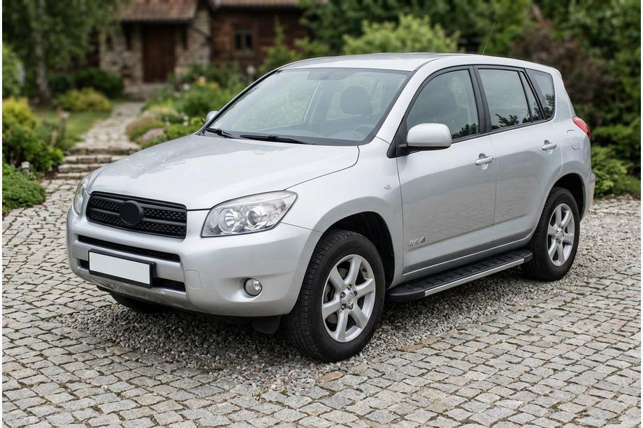 Toyota Rav 4 2006-2013 гг. Боковые Подножки Duru (2 шт., Алюминий) Image