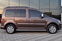 Volkswagen Caddy 2020- гг. Боковые трубы BB001 (2 шт., нержавейка) фото 5
