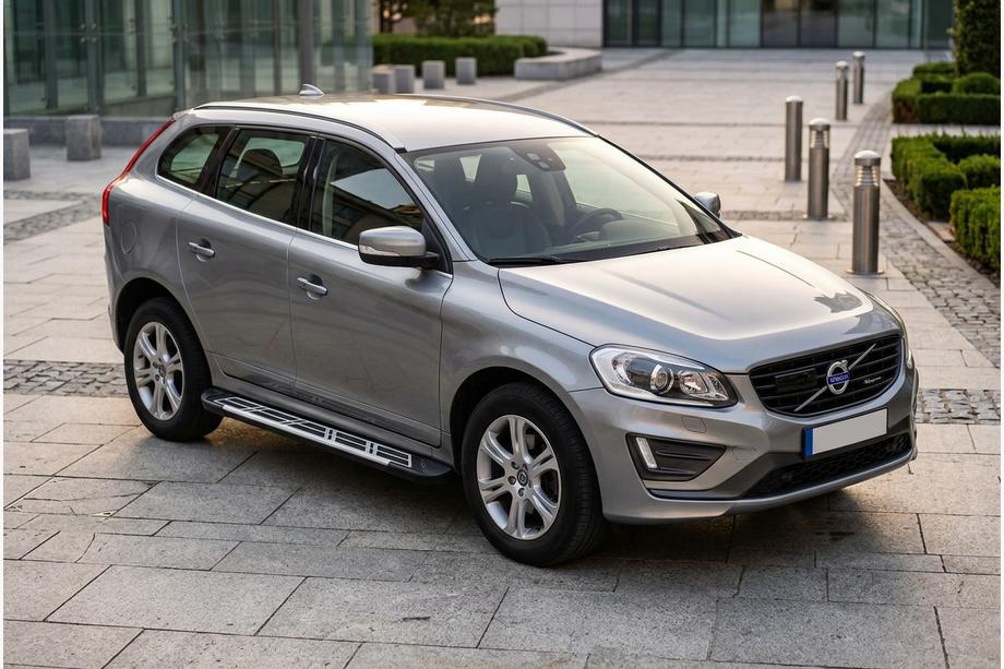 Volvo XC60 2009-2017 гг. Боковые Подножки Sunrise (2 шт., Алюминий) Image