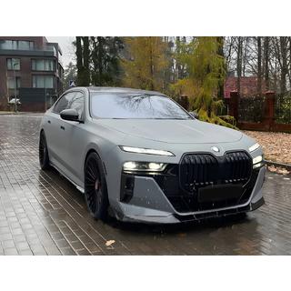 Накладка на передний бампер Lip (для M760, M-Sport и i7 M70) BMW 7 серия G70/G71 2022- гг. фото 2