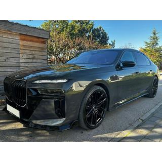 Накладка на передний бампер Lip (для M760, M-Sport и i7 M70) BMW 7 серия G70/G71 2022- гг. фото 1