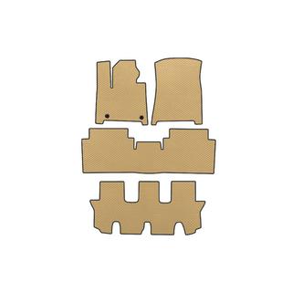 Коврики EVA (3 ряда, Бежевые) Hyundai Santa Fe 5 2023- гг.