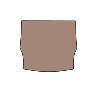 Резиновый коврик в багажник V2 (Для F22, бежевый) фото 1