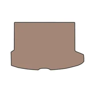 Резиновый коврик в багажник (Бежевый)