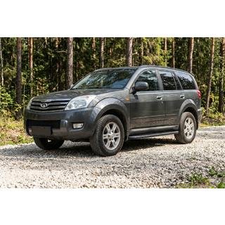 Боковые пороги Bosphorus Black (2 шт., алюминий) GreatWall Haval/Hover H3 2005-2013 гг. фото 1