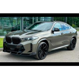 Накладка на передний бампер Lip LRT (для M-Sport 2023+, Карбон) BMW X6 G06 2019–2027 гг. фото 4