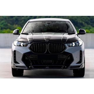 Накладка на передний бампер Lip LRT (для M-Sport 2023+, Карбон) BMW X6 G06 2019–2027 гг. фото 3