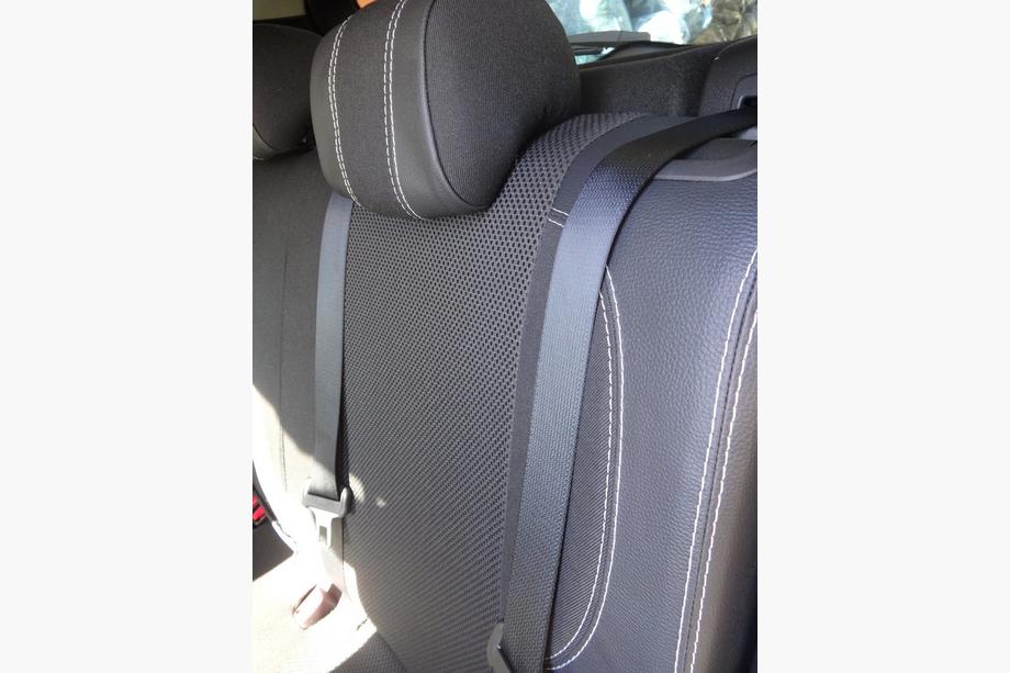 Nissan Qashqai 2014-2021 гг. Авточехлы (Эко-кожа↗Ткань, Premium) Фото 18