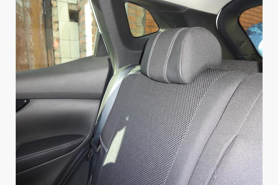 Nissan Qashqai 2014-2021 гг. Авточехлы (Эко-кожа↗Ткань, Premium) Фото 19