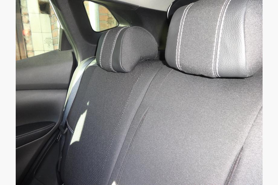 Nissan Qashqai 2014-2021 гг. Авточехлы (Эко-кожа↗Ткань, Premium) Фото 21