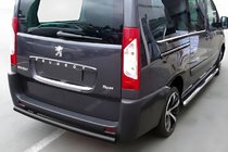 Citroen Jumpy 2007–2017 гг. Задняя дуга Black (нерж. сталь) фото 1