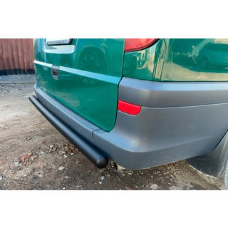Задняя дуга AK002 Черная (нерж.) Mercedes Viano 2004-2014 гг. фото 1