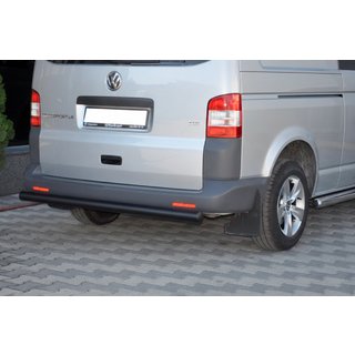 Задняя дуга AK002 Черная (нерж. сталь) Volkswagen T5 Caravelle 2004-2010 гг. фото 3
