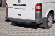 Volkswagen T5 2010-2015 гг. Задняя дуга AK002 Черная (нерж. сталь) фото 1